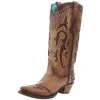 Corral Women's Orix Inlay Embroidery Wing 13 In Top Snip Toe Boot -Ariat shop 162534 default l