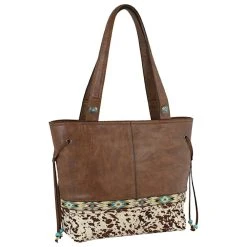 Womens Justin Tote Painted Pony Hair On Hide
