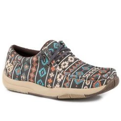 Roper Women's Clearcut Low Brown Aztec Chukka Casual