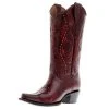 Circle G Women's Wine Embroidery 13 Top Snip Toe Boot -Ariat shop 163648 default l