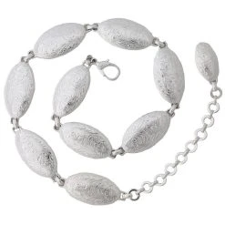 Women's Tony Lama Silver Concho Chain Belt