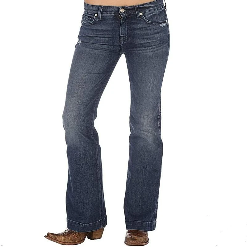 7 For All Mankind 7 Womens Dojo Lake Blue Trouser 3 7 For All Mankind 7 Womens Dojo Lake Blue Trouser