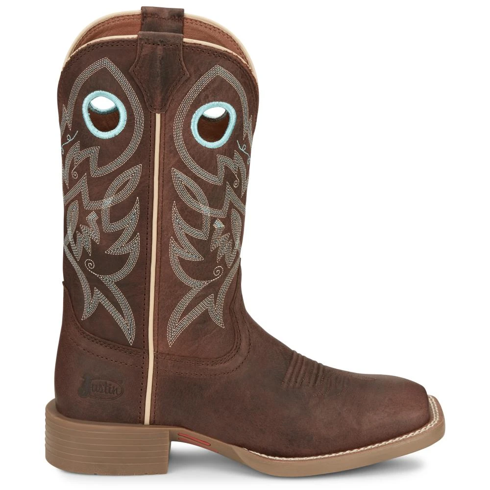 Justin Boots Women's Stampede Liberty Spicy Brown 11 In Top Square Toe Cowgirl Boot 3 Justin Boots Women's Stampede Liberty Spicy Brown 11 In Top Square Toe Cowgirl Boot
