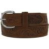 Women's Silver Creek Brown Western Scroll Belt -Ariat shop 19325 default l
