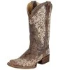 Corral Women's Brown Crater Bone Embroidery Cowgirl Boots -Ariat shop 22790 default l