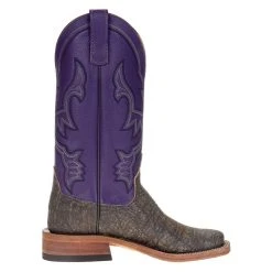 Anderson Bean Womens AB RR Bone Elephant 13 Luscious Purple Top -Ariat shop 325030 41