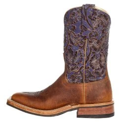 Anderson Bean Women`s AB Tan American Bison 11` Purple Embossed Top Choc Vcrepe Boot -Ariat shop 329186 3