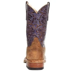 Anderson Bean Women`s AB Tan American Bison 11` Purple Embossed Top Tan Vcrepe Boot -Ariat shop 330022 TV 41