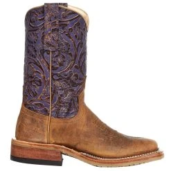 Anderson Bean Women`s AB Tan American Bison 11` Purple Embossed Top Tan Vcrepe Boot -Ariat shop 330022 TV 5