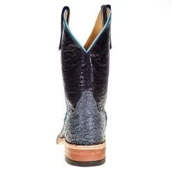 Anderson Bean Women's Denim Full Quill Ostrich 10 In. Black Embossed Top Cowgirl Boot -Ariat shop 330762 3
