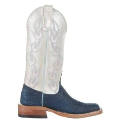 Anderson Bean Women`s AB Ride Ready Blue Safari Shark 13in Shell Luster Top -Ariat shop 332282 5