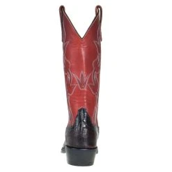 Anderson Bean Ladies Black Cherry Lizard With Red Top -Ariat shop 3650M 3