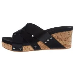 Corkys Footwear Women's Corky Amuse Black Wedge -Ariat shop 41 0112 BLCK Q 03