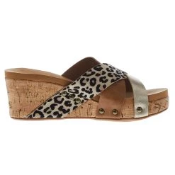 Corkys Footwear Women's Corky Amuse Leopard Wedge -Ariat shop 41 0112 LEOP Q 05