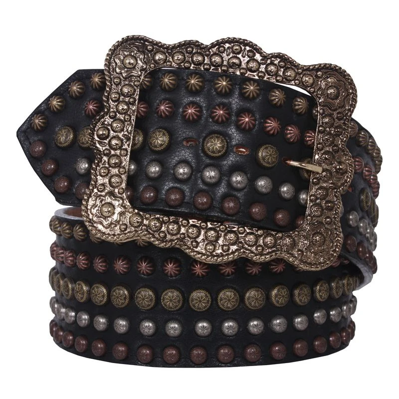 Double J Saddlery Women's Double J 3in. Studded Belt 3 Double J Saddlery Women's Double J 3in. Studded Belt
