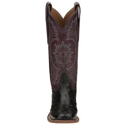 Tony Lama Women's Farron Black Full Quill Boot -Ariat shop 7402L 5