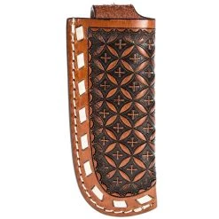 Western Fashion Twisted X Cognac/Snowflake Knife Sheath XW3-1