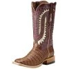 Men's Ariat Silverado Caiman Carmel Belly Blush Cowboy Boots -Ariat shop 79366 default l
