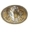 Mf Western Products M&F Western Oval Berry Edge Bull Rider Belt Buckle