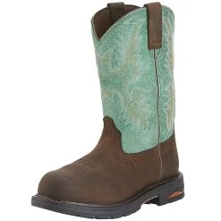Ariat Tracey Oily Distressed Brown 9` Turq Top