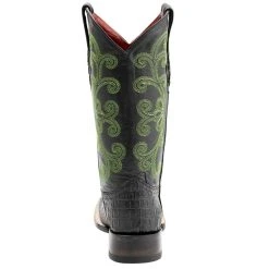 Ferrini Women's Black Caiman Print Cowgirl Boots -Ariat shop 90393 04 3