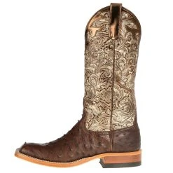 Anderson Bean Women's Kango Tobacco Full Quill Ostrich Boots -Ariat shop 9049A 2