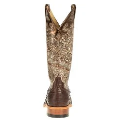 Anderson Bean Women's Kango Tobacco Full Quill Ostrich Boots -Ariat shop 9049A 3 2