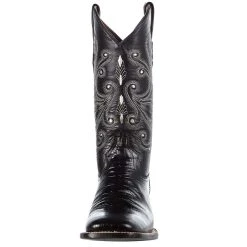 Ferrini Women's Black Gator Belly Print Cowgirl Boots -Ariat shop 90793 04 2