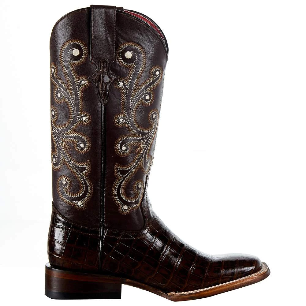 Ferrini Women's Chocolate Gator Belly Print Cowgirl Boots 7 Ferrini Women's Chocolate Gator Belly Print Cowgirl Boots - Image 5
