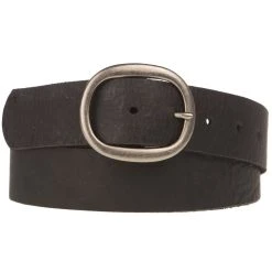 Gem Dandy Accessories Ladies Black Belt With Non Stitched Edges