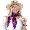 Wyoming Traders Ladies Paisley Pomegranate/Royal Red Wild Rag WT-PPG -Ariat shop 93270 default l