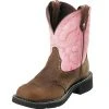 Justin Boots Women's Bay Apache Pink Top Cowgirl Boots