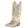 Corral Ladies White Glitter/Crystals Square Toe Cowgirl Boots -Ariat shop 99490 default l