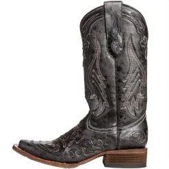 Corral Women's Vintage Black Python Inlay Cowgirl Boots -Ariat shop A2402 3