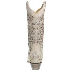 Corral Women's White Glitter Inlay Boots -Ariat shop A3322 3