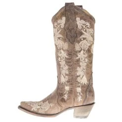 Corral Women's Tobacco Studs And Flowers Boot -Ariat shop A3572 2