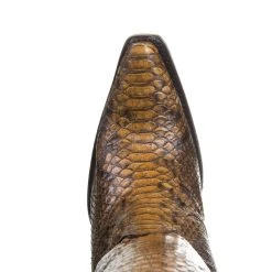 Corral Women's Tan Full Python 15' Snip Toe Boots -Ariat shop A3667 4