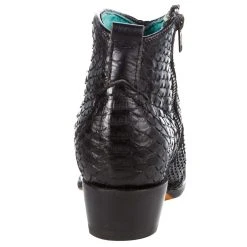 Corral Womens Corral Black Python Ankle Bootie -Ariat shop A4071 4