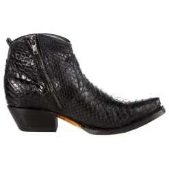 Corral Womens Corral Black Python Ankle Bootie -Ariat shop A4071 5