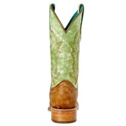 Corral Women`s Sand/Green Square Toe Boot -Ariat shop A4102 4