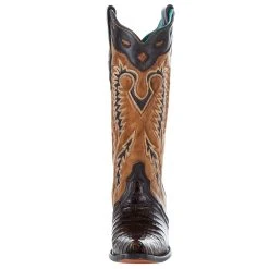 Corral Women`s Brown Caiman 13in. Tan Top Boot -Ariat shop A4182 2