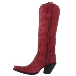 Corral Women`s Red Python 15in. Top Boot -Ariat shop A4194 3