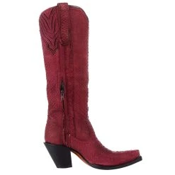 Corral Women`s Red Python 15in. Top Boot -Ariat shop A4194 5
