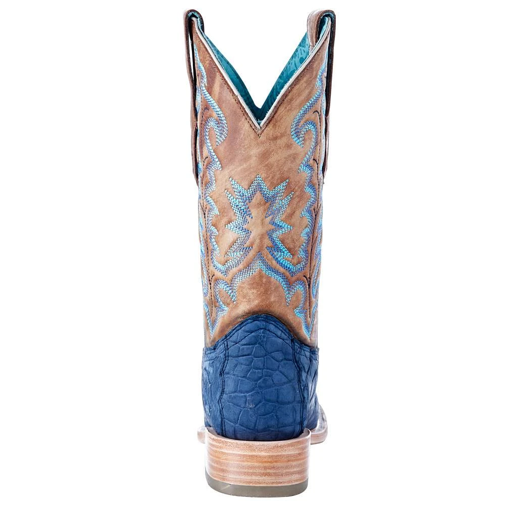 Corral Women's Blue Alligator 12in. Tan Embroidered Boot 6 Corral Women's Blue Alligator 12in. Tan Embroidered Boot - Image 4
