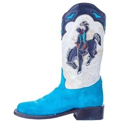 Corral Women`s Blue Suede Inlay Cowgirl Boot -Ariat shop A4210 3