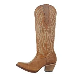 Corral Women`s Golden Embroidered 15in. Tall Top Boot -Ariat shop A4216 3