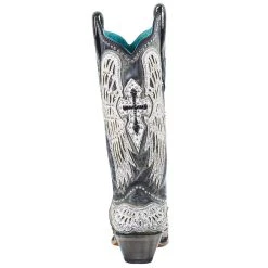 Corral Women`s Black Cross/Wings Overlay 13in. Top Boot -Ariat shop A4232 4