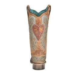 Corral Womens Tan Heart And Wing Square Toe Boot 8 Corral Womens Tan Heart And Wing Square Toe Boot -Ariat shop A4313 3