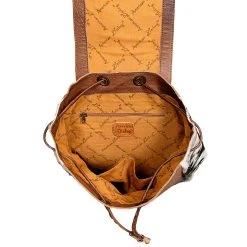 American Darling Tooled Cowhide Backpack -Ariat shop ADBG363BRWBR 04