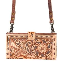 American Darling Floral Tooled Crossbody Clutch -Ariat shop ADBG832 04